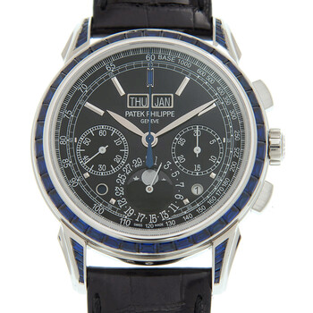 Grand Complications Perpetual Chronograph Hand Wind Diamond Black Dial Watch 527111P001