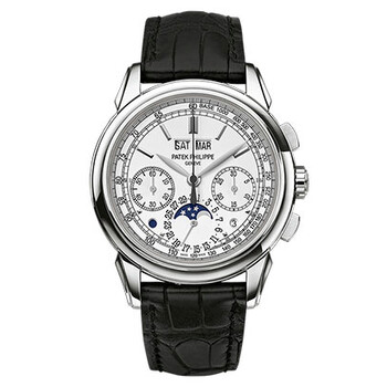 Grand Complications Silver Dial Chronograph 18K White Gold Watch 5270G018