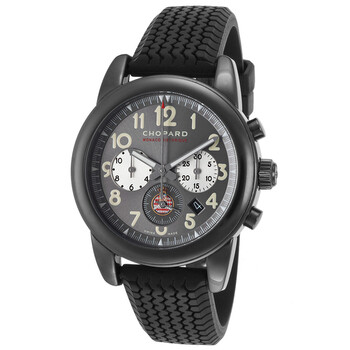 Grand Prix De Monaco Historique Grey Dial Black Rubber Automatic Sports Watch