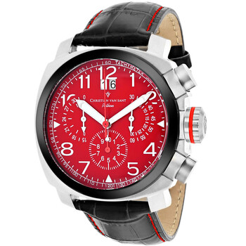 Grand Python Chronograph Quartz Red Dial Watch CV3AU9