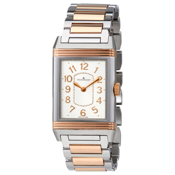 Grande Reverso Silver Dial Steel And 18kt Rose Gold Watch Q3204120
