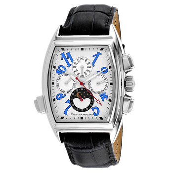 Grandeur Automatic White Dial Watch CV2134