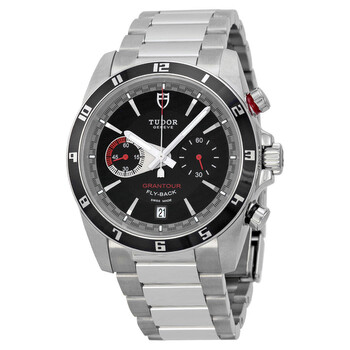 Grantour Flyback Black Dial Chronograph Watch 20550NBKSS