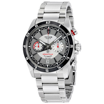 Grantour Flyback Chronograph Silver Dial Watch 20550NSVSS