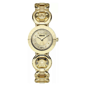 Greca Jewel Quartz Gold Dial Watch VEWCA0524