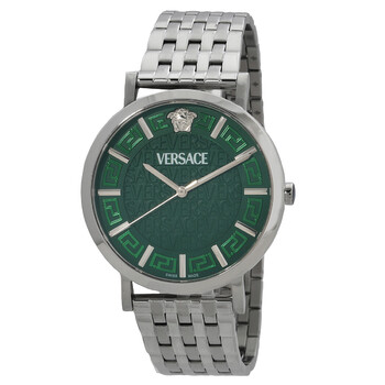 Greca Slim Quartz Green Dial Watch VE8Q00324