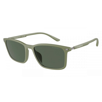 Green Rectangular Sunglasses EA4223U 542471