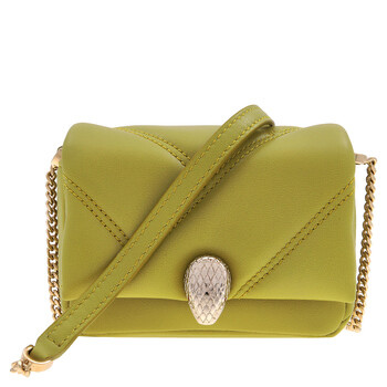 Green Serpenti Cabochon Micro Leather Bag