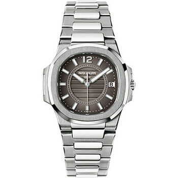 Grey Dial 18kt White Gold Watch 70111G010