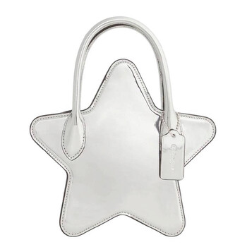 Grey Leather Star Bag