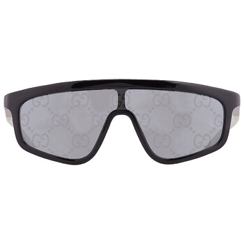 Grey Morror Logo Shield Sunglasses GG1736S 003