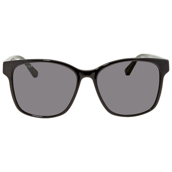 Grey Rectangular Sunglasses GG0417SK 001