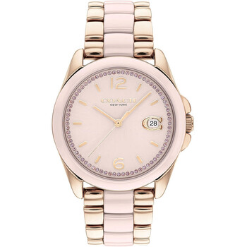 Greyson Quartz Pink Dial Watch