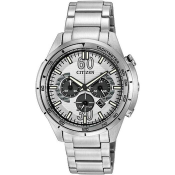 HTM EcoDrive Chronograph Stainless Steel Watch CA412157A