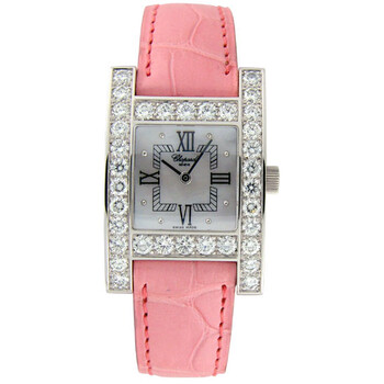 H Diamond 18kt White Gold Pink Watch