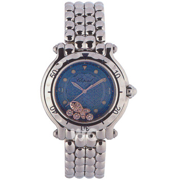 Happy Beach Diamond Fish Steel Blue Watch