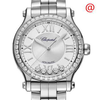Happy Sport Automatic Chronometer Diamond Silver Dial Watch