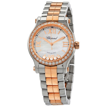 Happy Sport Automatic Diamond Mother of Pear Dial Watch