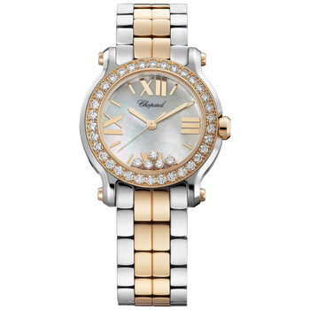 Happy Sport II Mother of Pearl Diamond Two Tone Watch