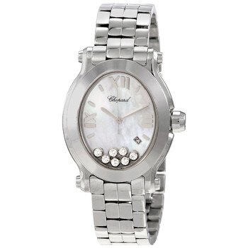 Happy Sport Quartz Mother of Pearl Dial Diamond Watch