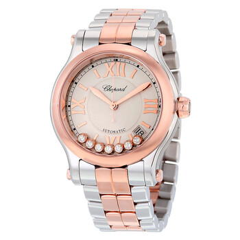 Happy Sport Silver Guilloche Dial Watch