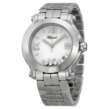 Happy Sport White with Diamonds Dial Watch