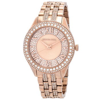 Harlowe Pave Quartz Crystal Watch MK4710