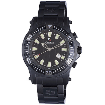 Hawk Date Black Dial Black PVD Stainless Steel Watch SC5H113007