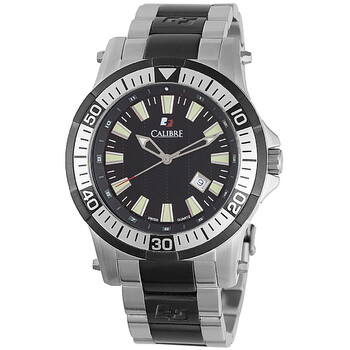 Hawk Date Black Dial Stainless Steel Watch SC5H104007