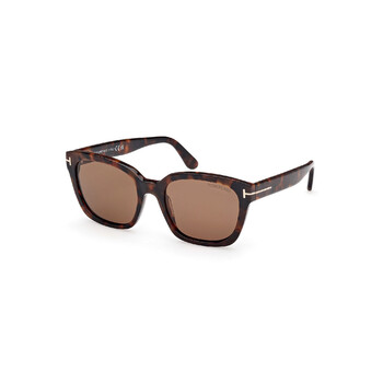 Haylay Polarized Brown Square Sunglasses FT1216 52H