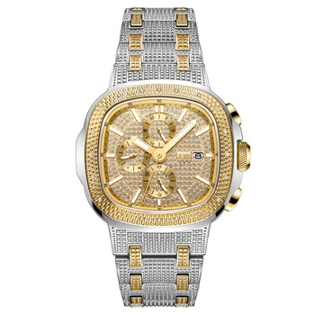 Heist Quartz Diamond Gold Dial Watch J6380B