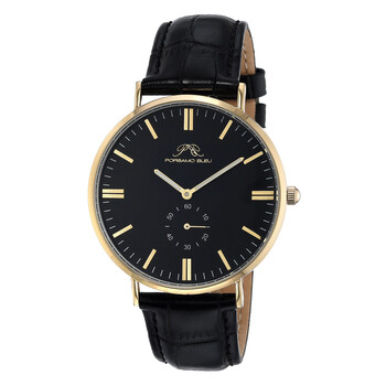 Henry Quartz Black Dial Watch 842DHEL