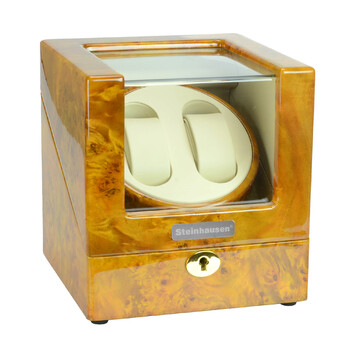 Heritage Burlwood Double Watch Winder SW1803