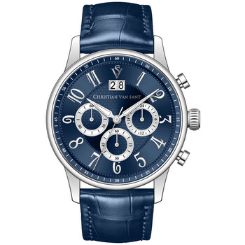 Heritage Chronograph Quartz Blue Dial Watch CV3941