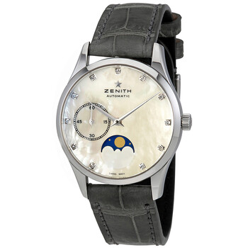 Heritage Elite Ultra Thin Lady Moonphase Diamond Automatic Watch 03.2310.69281.C706