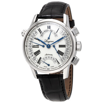 Heritage Retrograde White Dial Automatic Watch L4.797.4.71.2
