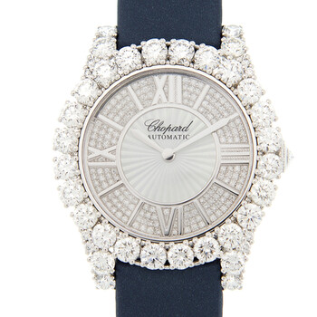 Heure du Diamant Automatic Diamond Silver Dial Watch