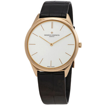 Historiques Ultra Fine 1955 Silver Dial Black Leather Watch 33155000R9588