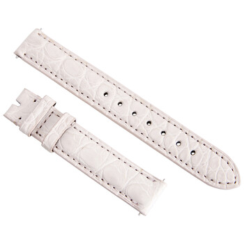 Hot Pink 14 MM Alligator Leather Strap