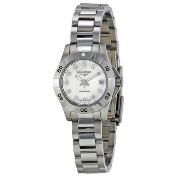Hydro Conquest Mother of Pearl Diamond Dial Steel Watch L31984876