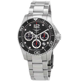 Hydroconquest Chronograph Automatic Black Dial Watch L37834566