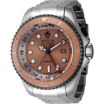 Hydromax GMT Date Quartz Brown Dial Watch