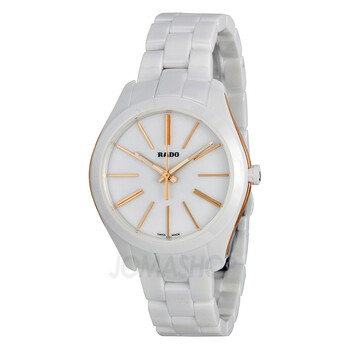 HyperChrome White Dial Stainless Steel and Ceramic Case Ceramic Bracelet Watch R32323012