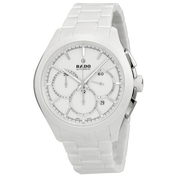 Hyperchrome Automatic Chronograph White Dial White Ceramic Watch R32274012