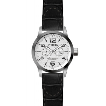 IForce Silver Dial Stainless Steel Black Leather Watch