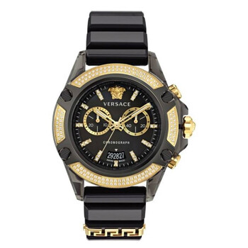 Icon Active Chronograph Quartz Diamond Black Dial Watch VEZ701723