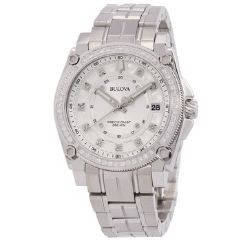 Icon Quartz Diamond Silver Dial Watch 96R226