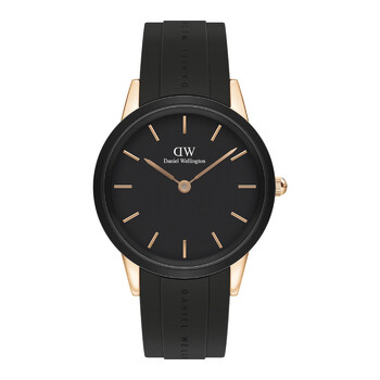 Iconic Motion Quartz Black Dial Watch DW00100425