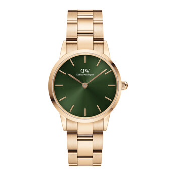 Iconic Quartz Green Dial Watch DW00100419
