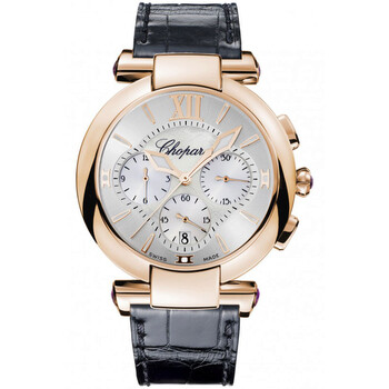 Imperiale Chronograph Mother of Pearl Dial Brown Leather Watch